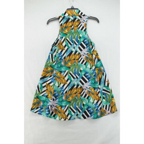 Show Me Your Mumu Mini Dress Women's Small Hawiian Beachy Colorful Tropical - Picture 3 of 7